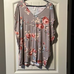 Pink blush maternity shirt